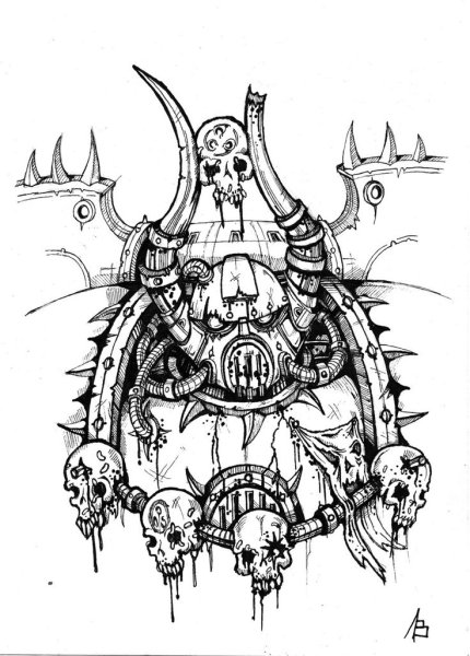 Космодесант хаоса вархаммер 40000 тату