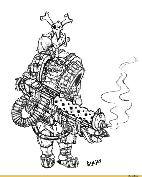 Раскраска вархаммер 40000 орки