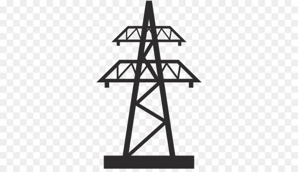 Линии электропередач вектор