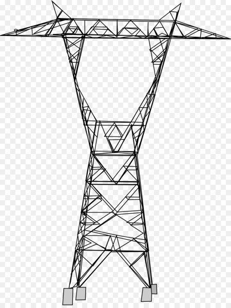 Линии электропередач вектор