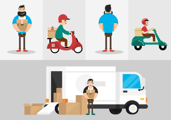 Доставка нарисованная