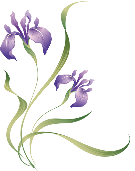 Весенние цветы стилизованные