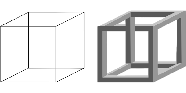 Кубик Неккера упражнения