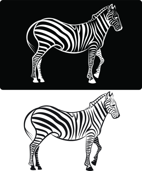 Зебра стилизация