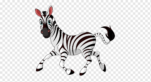 Зебра мультяшная