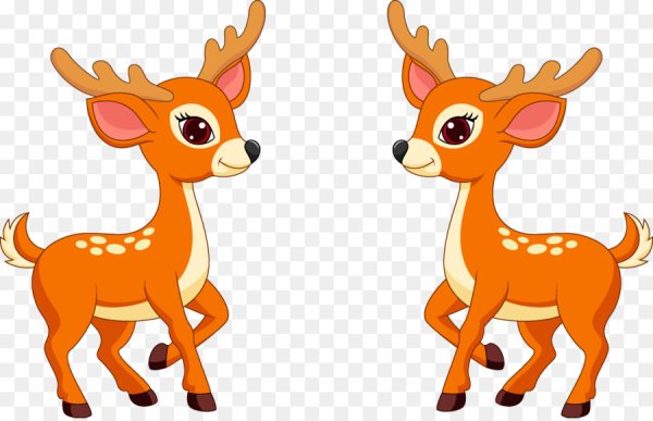 Олененок мультяшный