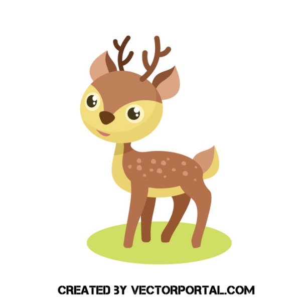 Олененок вектор