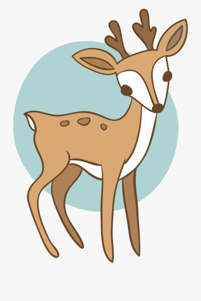 Мультяшного оленя