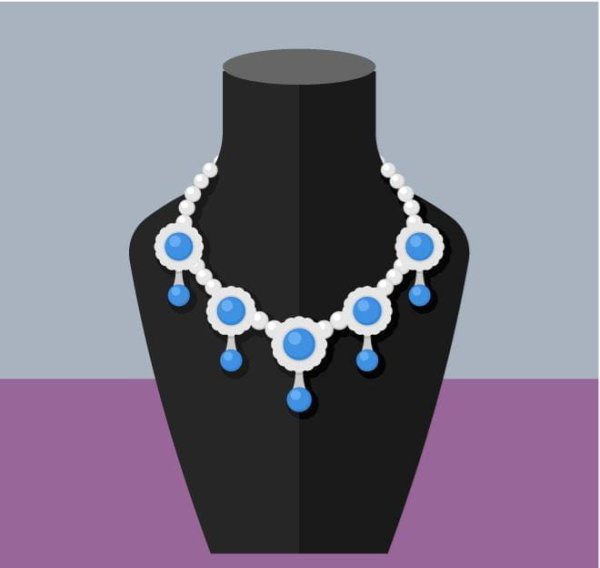 Векторное колье