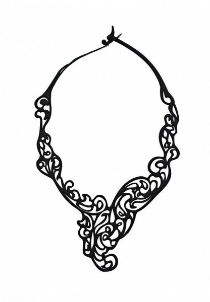 Трафареты украшений колье