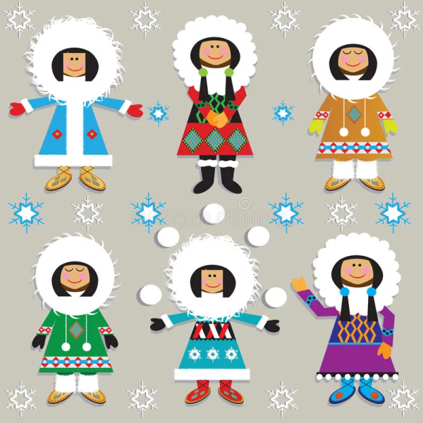 Аппликация одежда народов севера