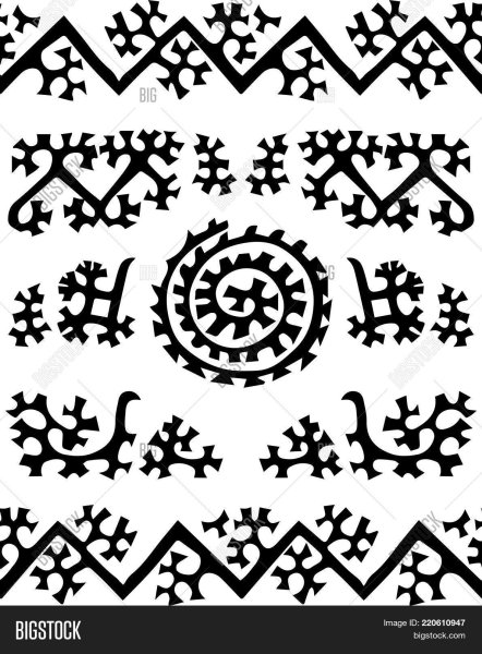 Хантыйский орнамент солнце