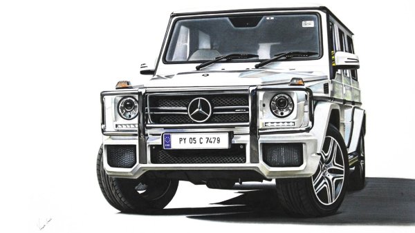 Mercedes Benz AMG g63 карандаш