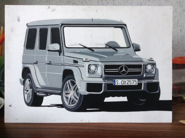Mercedes Benz AMG g63 карандаш
