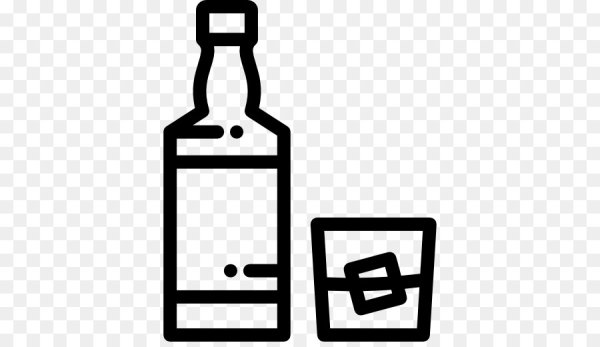 Силуэт бутылки виски