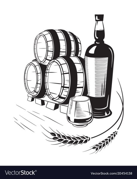 Иллюстрация алкоголь вектор
