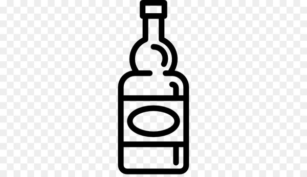 Силуэт бутылки виски