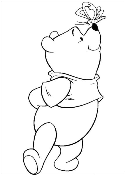 Винни пух Дисней раскраска для детей