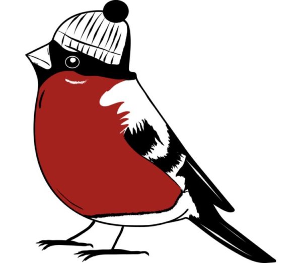 Снегирь мультяшный