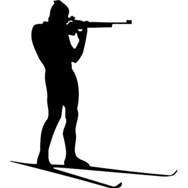 Лыжник биатлонист вектор