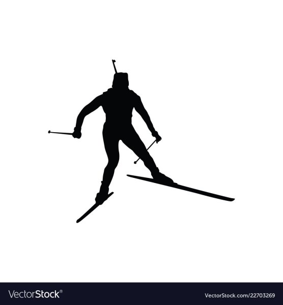 Стрельба биатлон рисунок