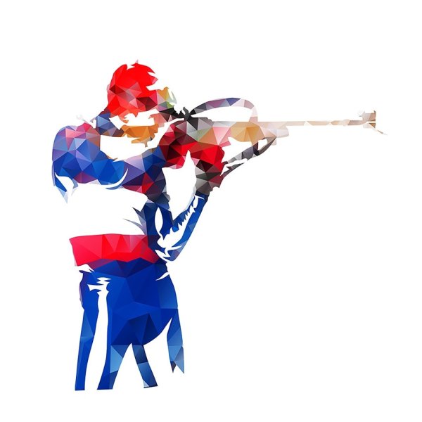 Силуэт биатлониста