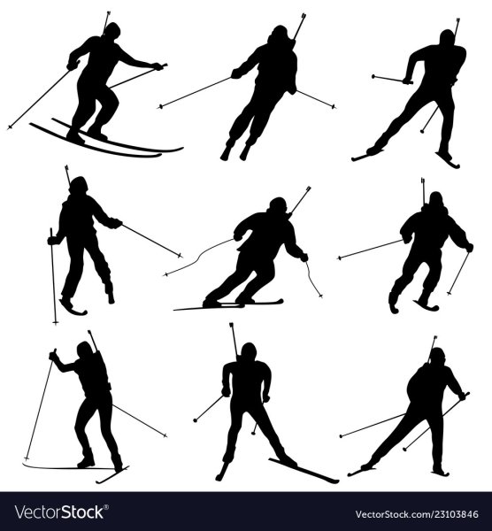 Стрелок Диатлон вектор