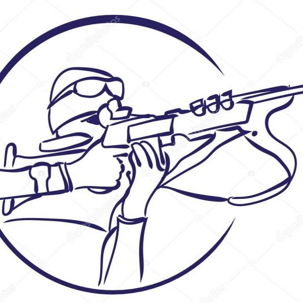 Биатлон рисунок