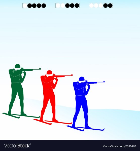 Биатлонист вектор