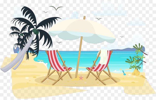 Пляж рисунок