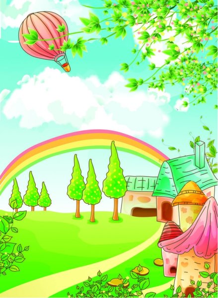 Летний векторный фон