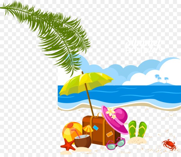 Пляж рисунок