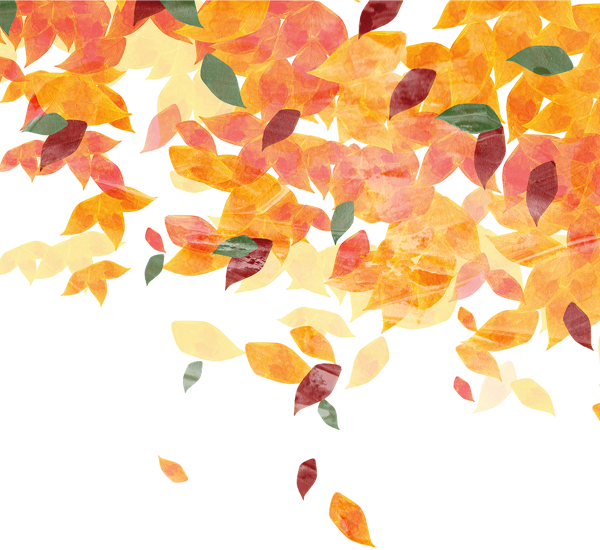 Осенние листья акварелью