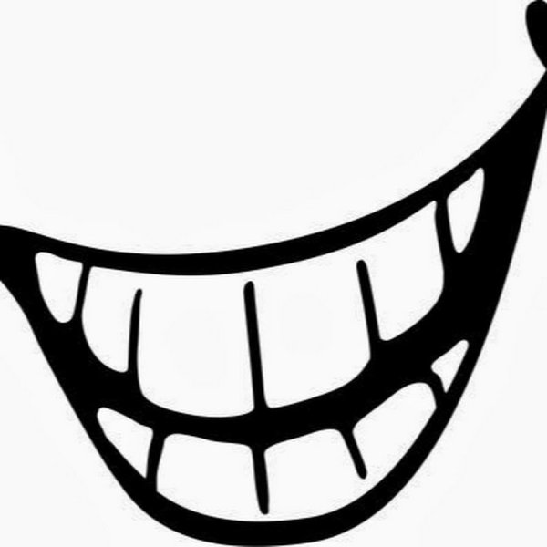 Улыбка с зубами вектор