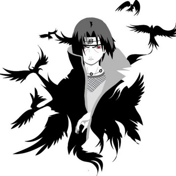 Итачи Учиха вороны