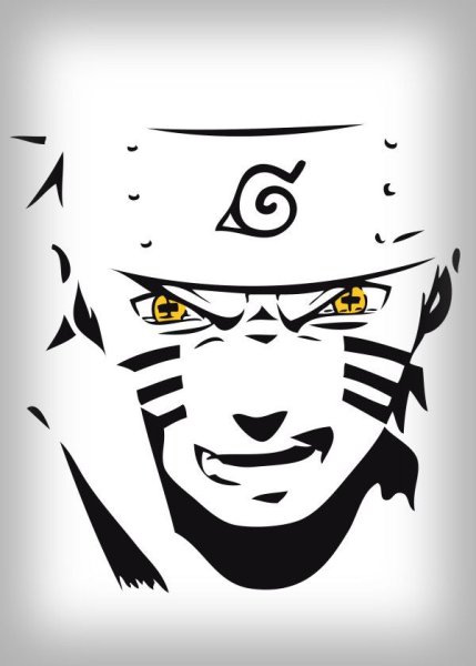 Трафарет Наруто