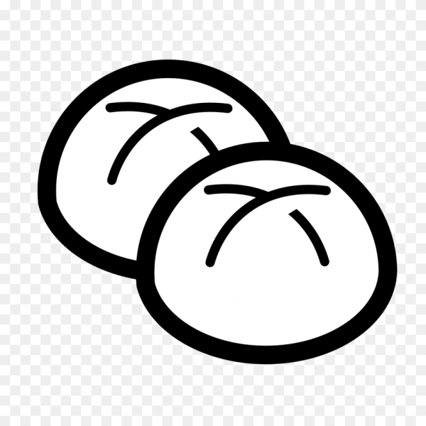 Булочка раскраска для детей