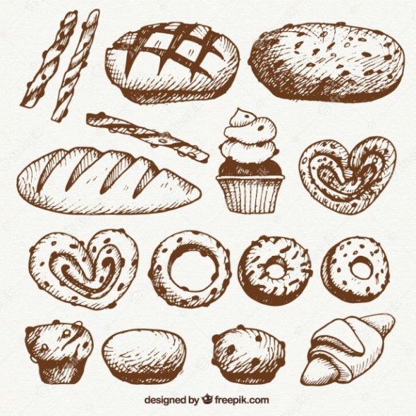 Выпечка иллюстрация