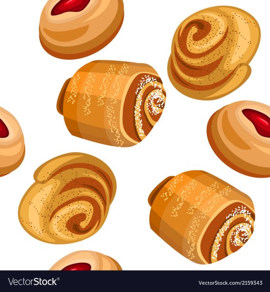 Плюшка нарисованная