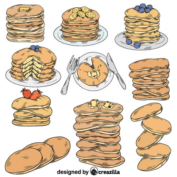 Иллюстрация векторные блинчики