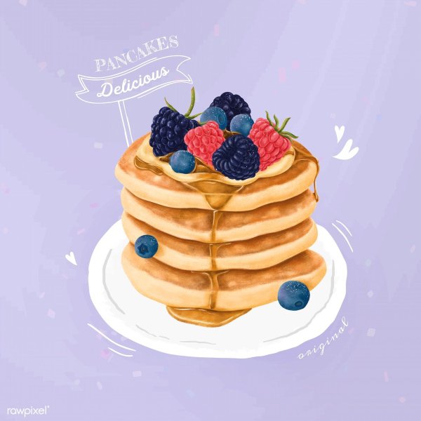 Панкейки иллюстрация