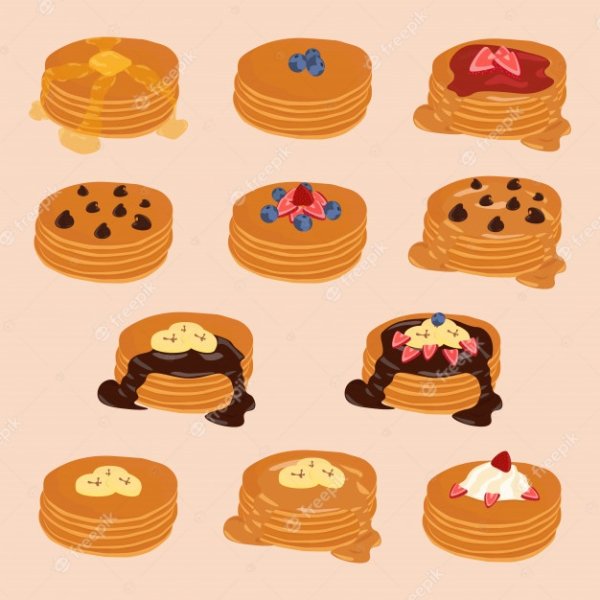 Панкейк вектор
