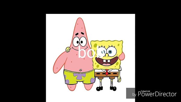 Губка Боб и Патрик на белом фоне