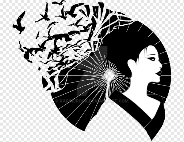 Силуэты в японском стиле