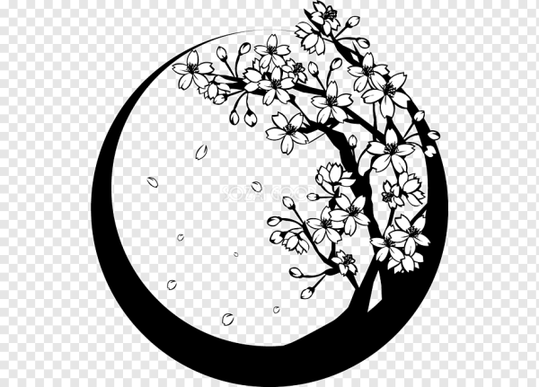 Сакура силуэт