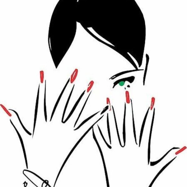 Маникюр силуэт