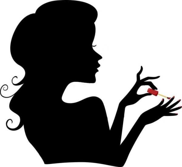 Маникюр силуэт