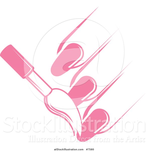 Значок маникюра для визиток