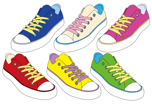 Нарисованная спортивная обувь