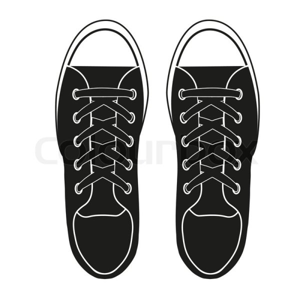 Кеды трафарет